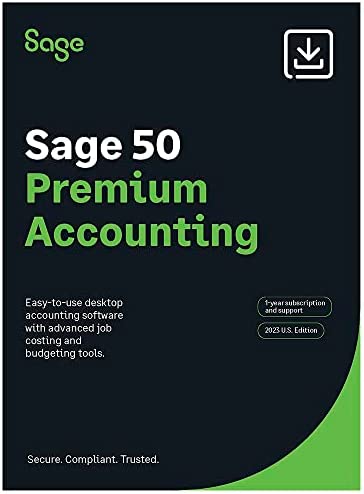 Amazon.com: Sage 50 Premium Accounting 2023 U.S. 5-User 1-Year Subscription Small Business Accountin