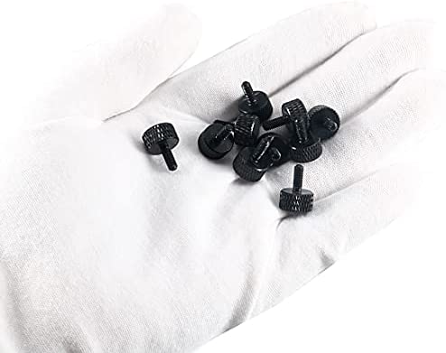 Amazon.com: uxcell Computer PC Graphics Card M3x8mm Fully Threaded Knurled Thumb Screws Black 10pcs