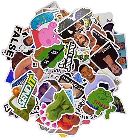 156pcs Funny Meme Vinyl Stickers Pack, Vine Stickers for Laptop, iPhone, Water Bottles, Computer, an