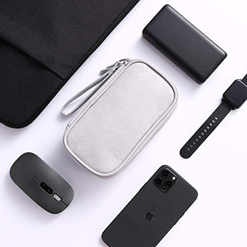 Bevegekos Small Cable Organizer Bag, Charger Organizer Case Pouch for Travel Accessories & Elect