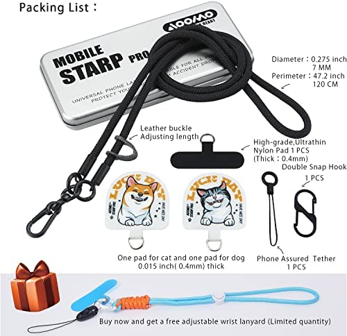 Amazon.com: Cell Phone Lanyard, Universal Adjustable Detachable Nylon Crossbody Lanyard,Necklace Lan