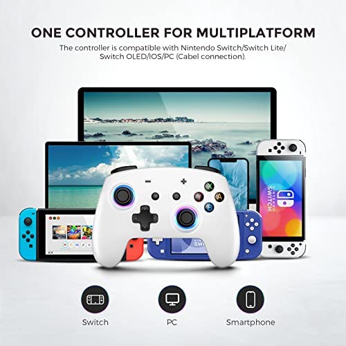 Switch Controller, Wireless Switch Pro Controllers for Switch/ Switch Lite/ Switch OLED, ECHTPower S