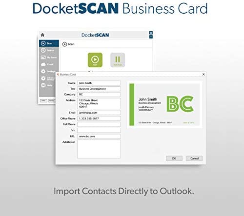 DocketPORT 667 Simplex Card Scanner (DP667) with DocketSCAN Business Card