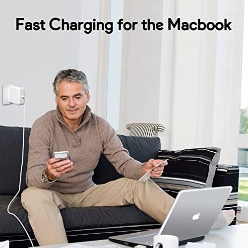 Mac Book Pro Charger - 60W T-Tip Magnetic Charger Power Adapter, Universal Laptop Charger Compatible