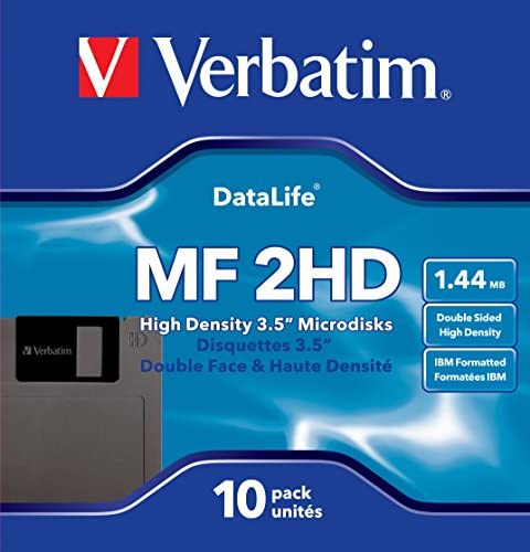 Amazon.com: Verbatim 3.5In HD 1.44MB Pre-Fmt IBM 10Pk (Discontinued by Manufacturer) : Electronics