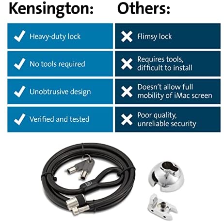 Amazon.com: Kensington SafeDome Cable Lock for iMac 24 inch 2021 (K68995WW) : Electronics