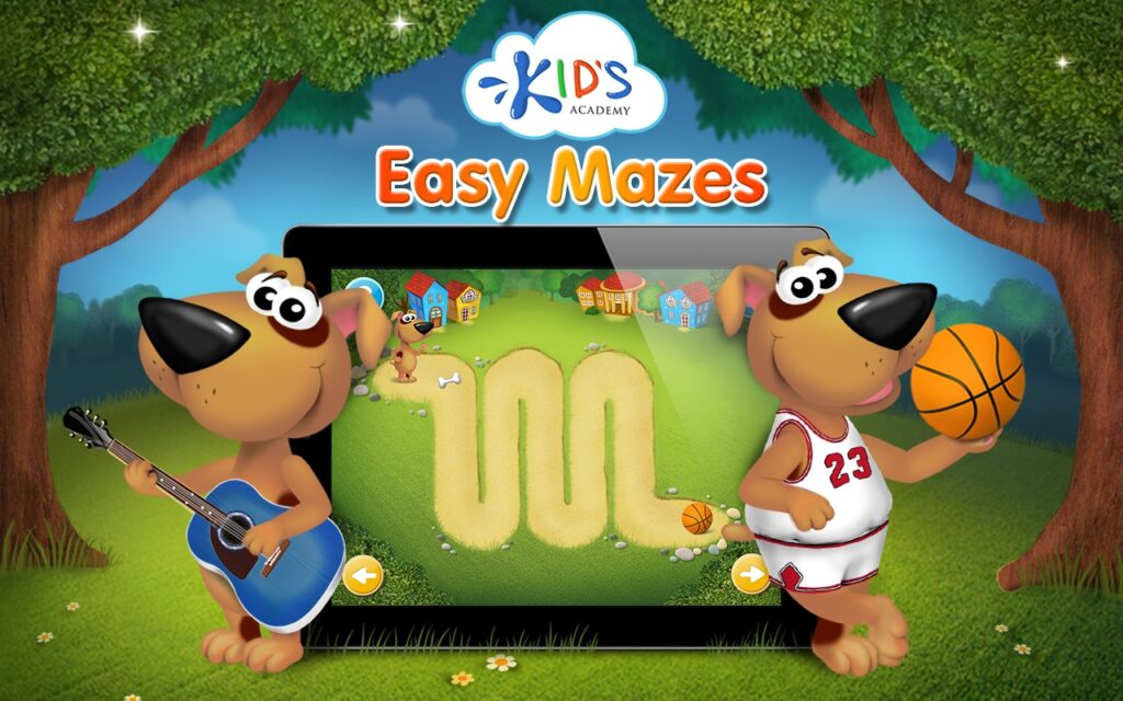 Easy mazes for toddlers - my first workbook by Kids Academy!