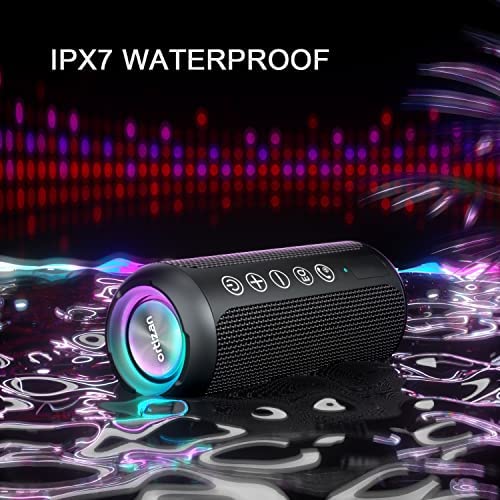 Amazon.com: Ortizan Portable Bluetooth Speaker, IPX7 Waterproof Wireless Speaker with 24W Loud Stere