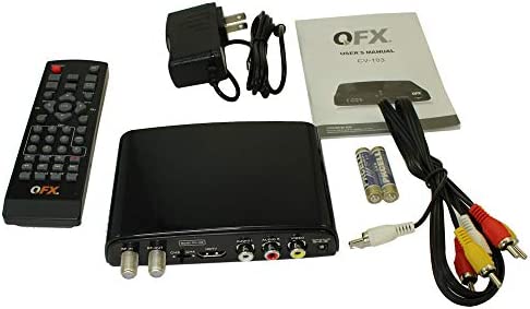 MyCableMart Digital Tuner (QFX CV-103) Off-Air Antenna with HDMI/Composite/USB & DVR