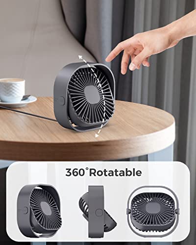 Amazon.com: RJVW Small USB Desk Fan,3 Speeds Portable Table Fan, 4 inch Personal Mini Fan,Small Cool