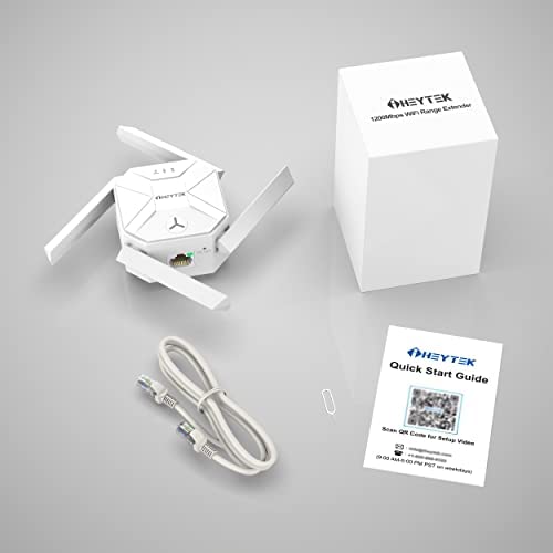 Amazon.com: iHEYTEK WiFi Extenders Signal Booster - Coverage 9500 sq.ft and 45 Devices, 1200Mbps 5GH