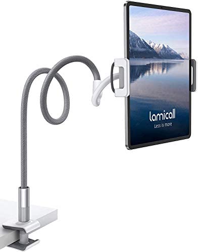 Amazon.com: Lamicall Gooseneck Tablet Holder, Tablet Stand : Flexible Arm Clip Tablet Mount Compatib