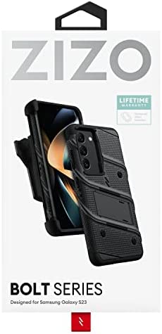 Amazon.com: ZIZO Bolt Bundle for Galaxy S23 Case with Screen Protector Kickstand Holster Lanyard - B