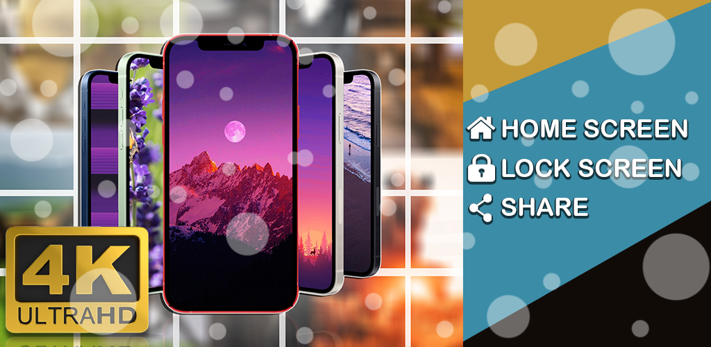 Purple Phone Wallpapers & Backgrounds app 4K ⎛No Ads⎞| Lock & Home Screen | Share button