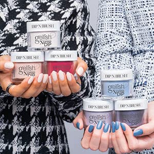 Amazon.com: Gelish Fall Powder Dip Nail Collection: Plaid Reputation (Follow Suit) Black Nail Dip Po