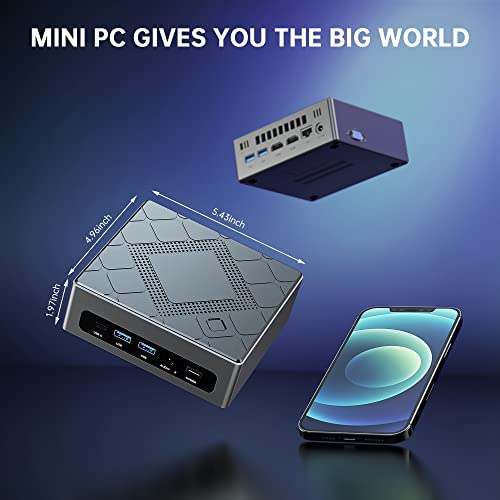 Amazon.com: Mini PC Windows 11 Pro, Intel i7 10810U (up to 4.9 GHz) Mini Computers 16GB DDR4 512G M.