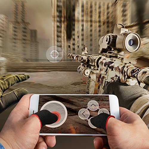 Amazon.com: 120 Pcs Finger Sleeve for Gaming Anti Sweat Game Controller Finger Thumb Sleeve Breathab