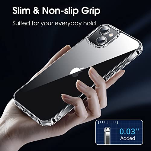 Amazon.com: CASEKOO Crystal Clear for iPhone 14 Case & iPhone 13 Case, [Not Yellowing] [Military