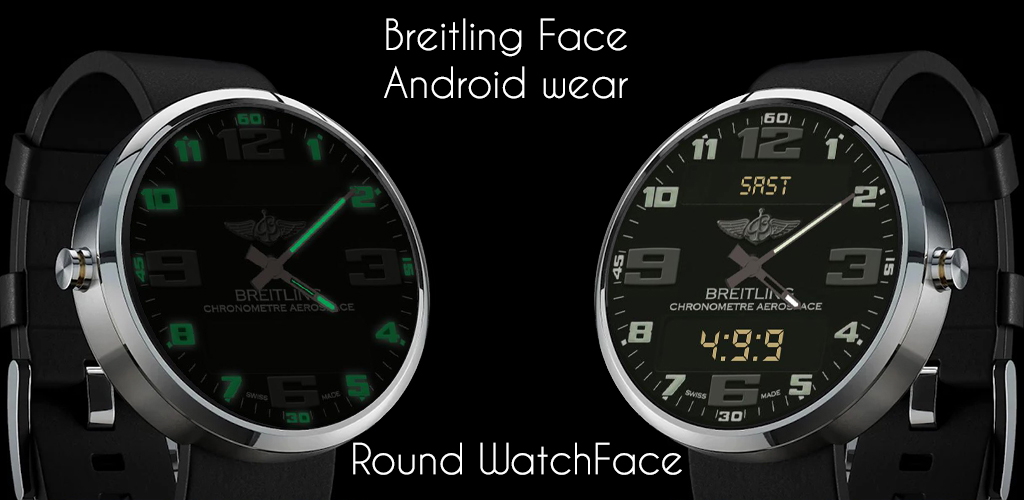 Breitling Aerospace World Timer Watch Face Android wear wmwatch