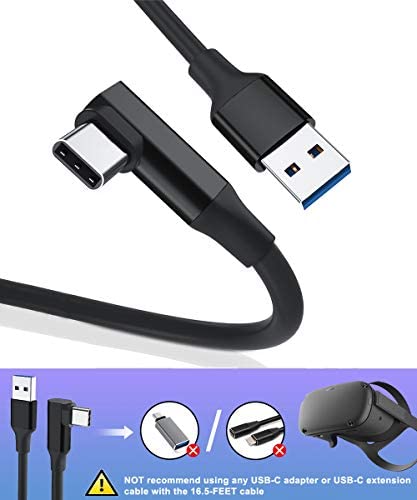 Amazon.com: Basesailor Link Cable 16.5FT,USB A 3.0 to Type C 5Gbps VR Charging Charger Cord,Right-An