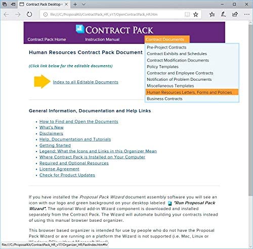 Amazon.com: Human Resources Contract Pack - Legal Contract Software and Templates V18.0