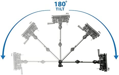 Mount-It! Laptop Vehicle Mount, No-Drill Computer Seat Mount, Full Motion Adjustable Design for Auto