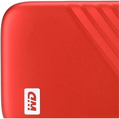 WD 2TB My Passport SSD Portable External Solid State Drive, Red, Sturdy and Blazing Fast, Password P