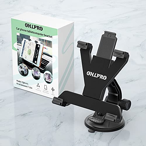 OHLPRO Tablet Car Mount Universal Tablet Holder for Car Windshield Dash Dashboard, 360 Degree Rotati