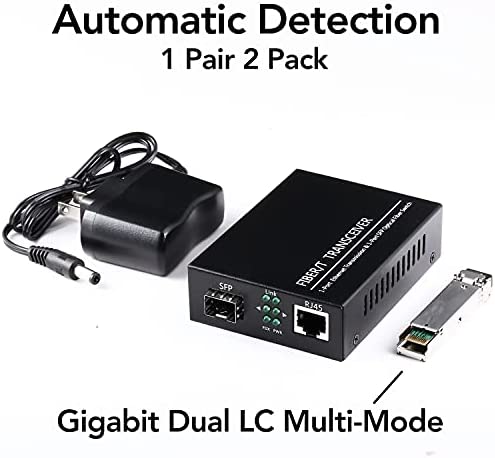 Amazon.com: A Pair of 1.25G/s Bidi Gigabit Multi-Mode Fiber Ethernet Media Converter with 2PCS Bidi