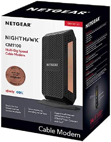 Amazon.com: Netgear Nighthawk CM1100 DOCSIS 3.1 Cable Modem (Renewed) : Electronics