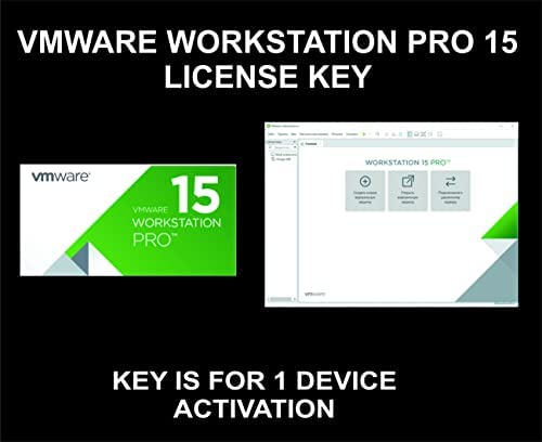 Amazon.com: VMware Workstation Pro 15, Software, Key, For 1 Device Activation