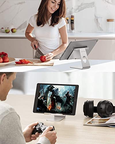 Amazon.com: OMOTON Tablet Stand Holder Adjustable, T1 Desktop Aluminum Tablet Dock Cradle Accessorie