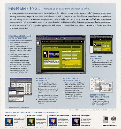 Amazon.com: FileMaker Pro 5