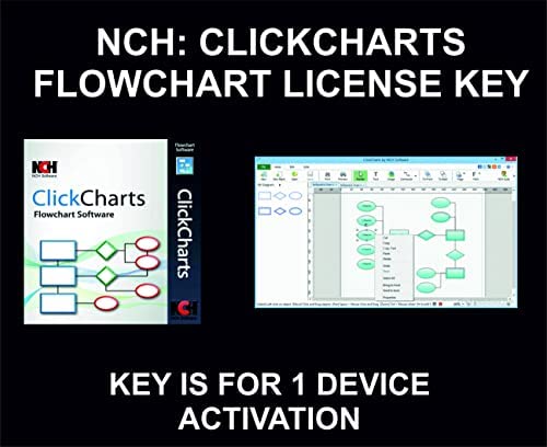 Amazon.com: ClickCharts Diagram and Flowchart Software, Key, For 1 Device Activation