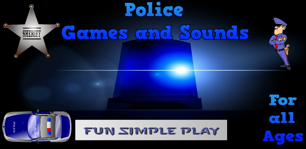 Police Games For Kids Free: Police Car ? Cop Game, Siren Sounds, Puzzle & Matching Games