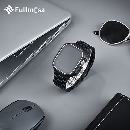 Fullmosa Compatible Apple Watch Band 42mm 44mm 45mm 49mm 38mm 40mm 41mm, Stainless Steel iWatch Band