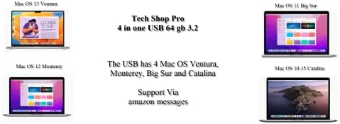 Amazon.com: Tech-Shop-pro Multiboot Mac OS with Mac OS Ventura ,Mac OS Monterey, Mac OS Big Sur, and