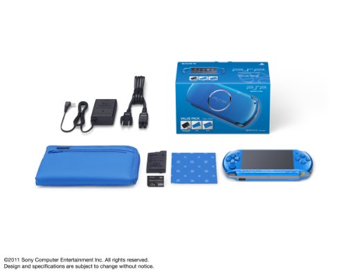 Amazon.com: SONY PSP Playstation Portable Console JAPAN MODEL PSP-3000 Vibrant Blue Value Pack | PSP