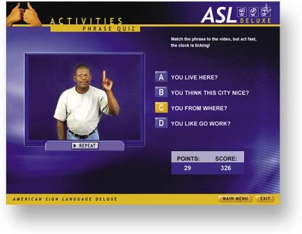 Amazon.com: Instant Immersion American Sign Language Deluxe : Video Games