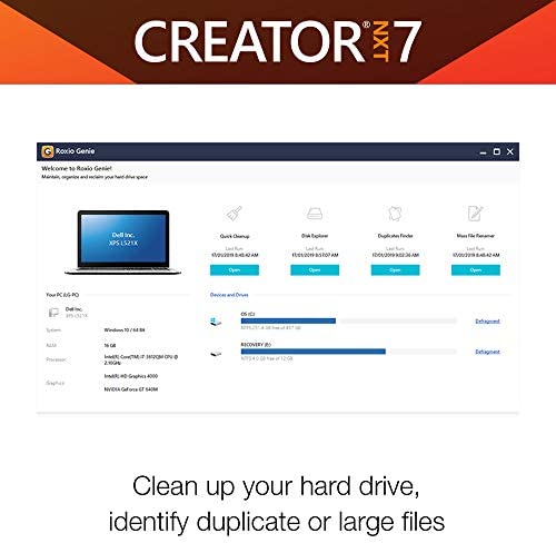 Amazon.com: Roxio Creator NXT 7 - CD/DVD Burning & Creativity Suite [PC Disc][Old Version] : Eve