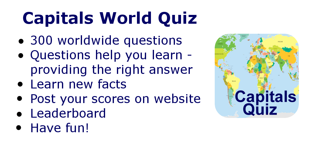 Countries and Capitals World Trivia Quiz