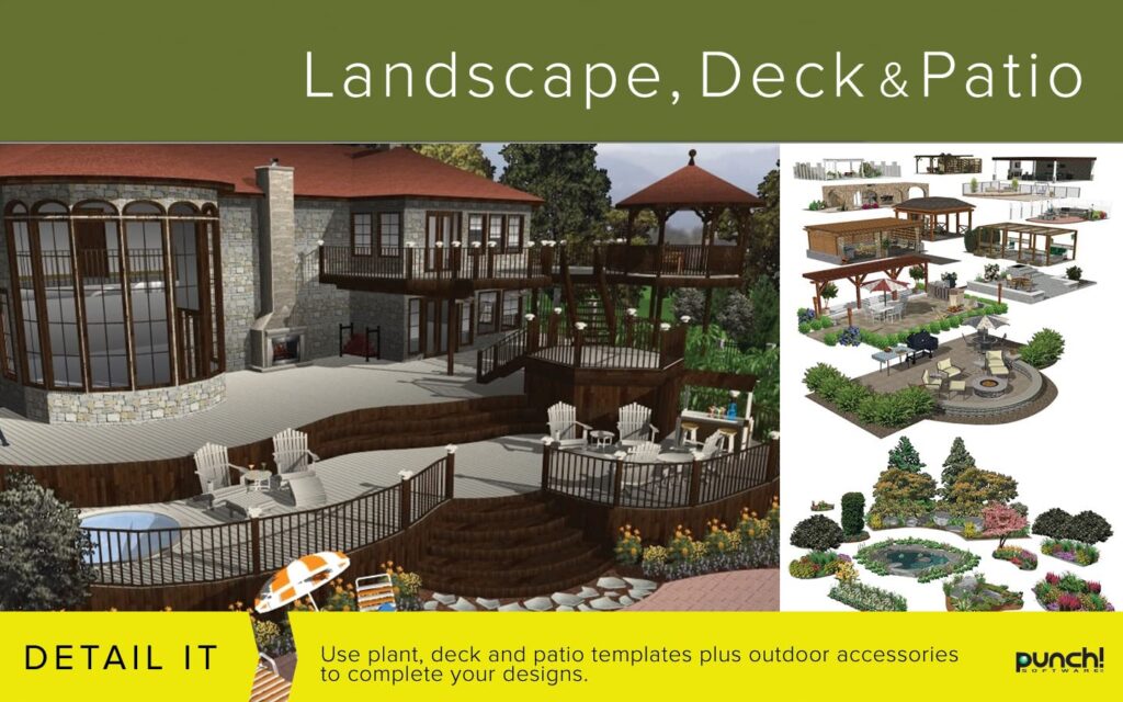 Amazon.com: Punch! Landscape, Deck and Patio Design v19 for Windows PC [Download] : Software
