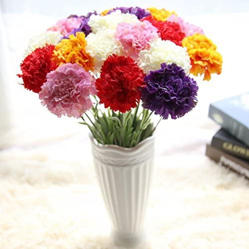 Amazon.com: Leewos Clearance! Decor Flowers, Artificial Fake Flowers Carnations Floral Wedding Bouqu