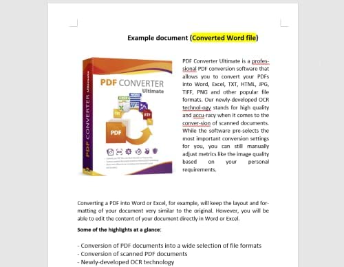 Amazon.com: PDF Converter Ultimate - Convert PDF files into Word, Excel, PowerPoint and others - PDF