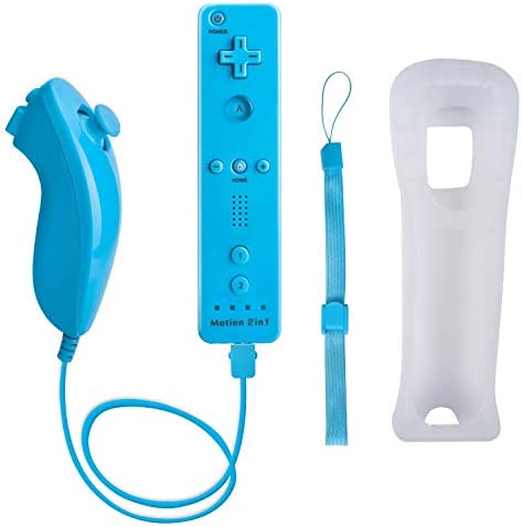 Amazon.com: TechKen Wii Controller, Set of 2 Wii Remote with Nunchuck : Video Games