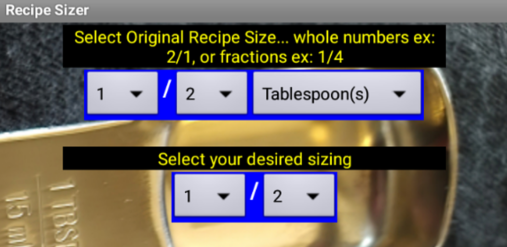 Recipe Resizer
