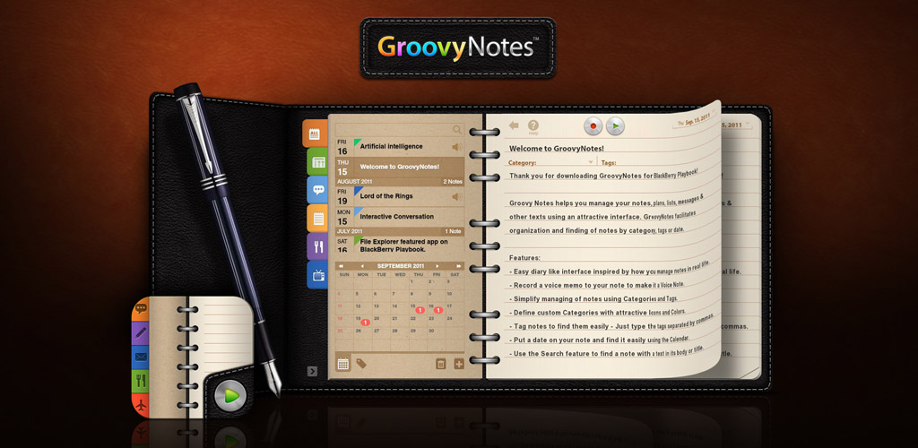 Groovy Notes - Text & Voice Notes with Drawings, Photo Attachments & Dropbox Backup