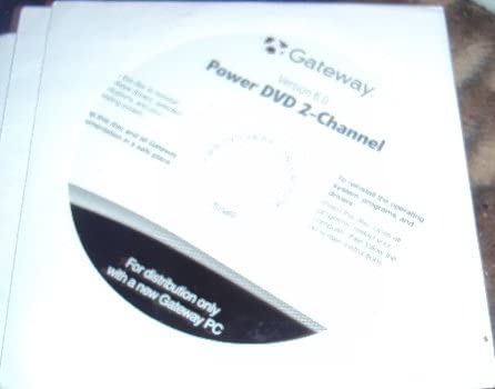 Amazon.com: Gateway Cyberlink Power DVD 6.0 2-Channel Backup / Restore Disc