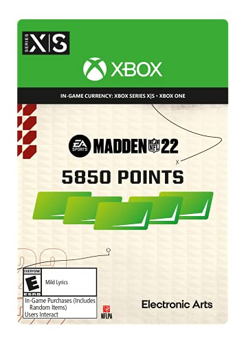 Amazon.com: Madden NFL 22: 5850 Madden Points - Xbox [Digital Code] : Everything Else