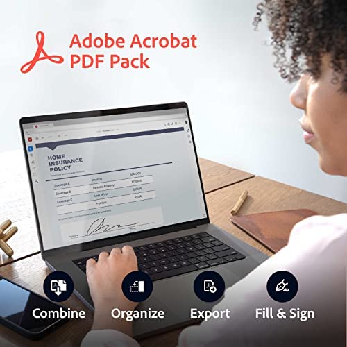 Amazon.com: Adobe Acrobat PDF Pack | 12-Month Access to Online PDF and E-Sign Tools, Non-Renewal |&n